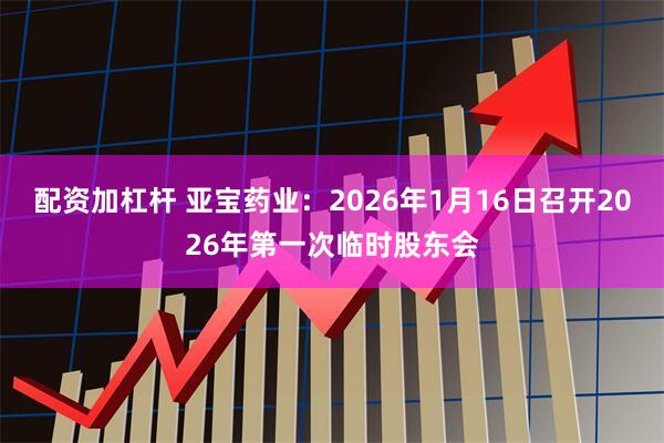配资加杠杆 亚宝药业：2026年1月16日召开2026年第一次临时股东会